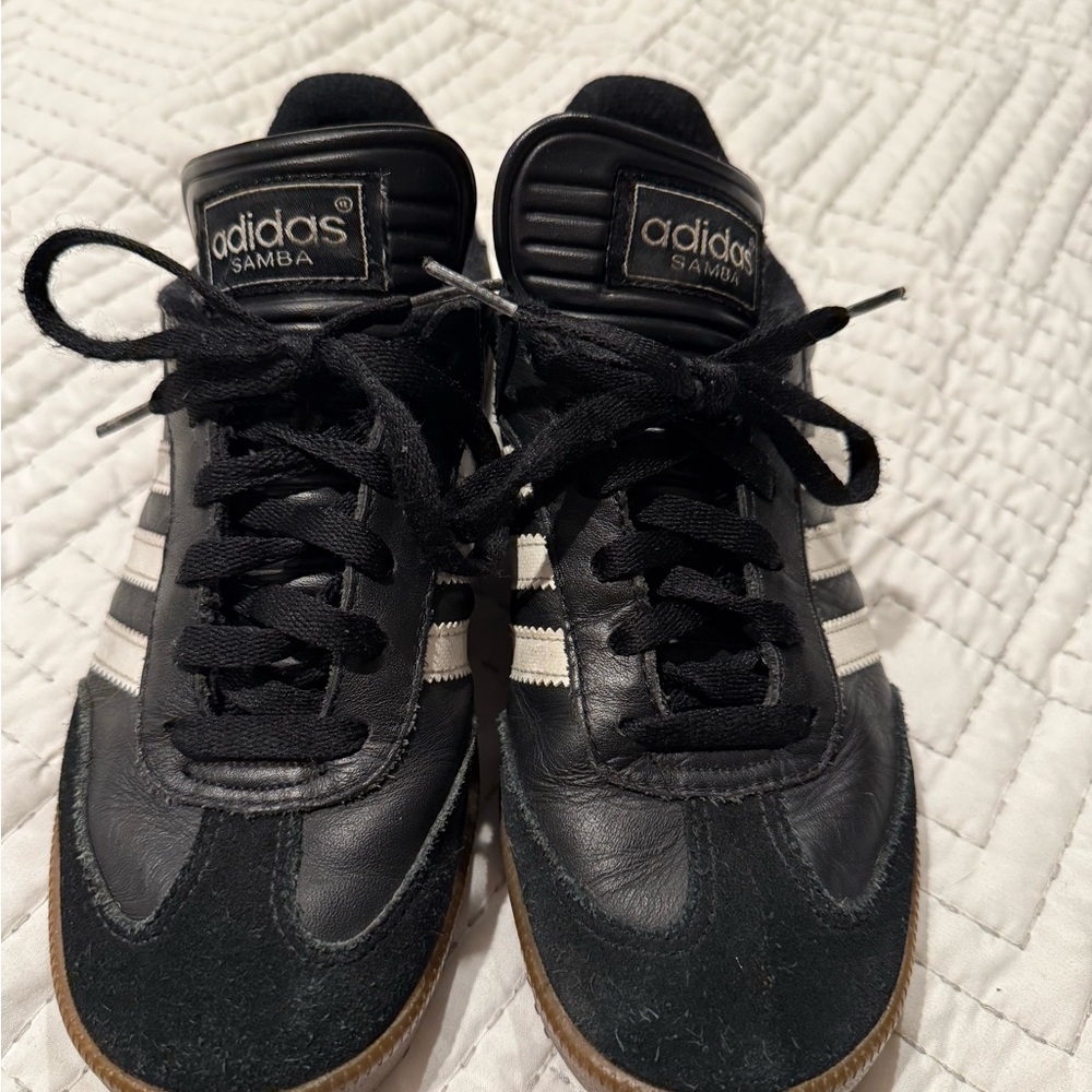 ADIDAS Samba Black and White Leather Sneakers